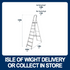 Abru 1700818L High Handrail Step Ladder - 7 Tread