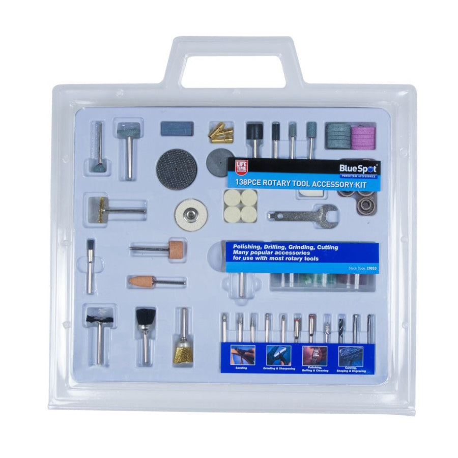 BlueSpot 19010 138 PCE Rotary Tool Accessory Set - Premium Multi-Tool Accs from Blue Spot - Just $12.95! Shop now at W Hurst & Son (IW) Ltd