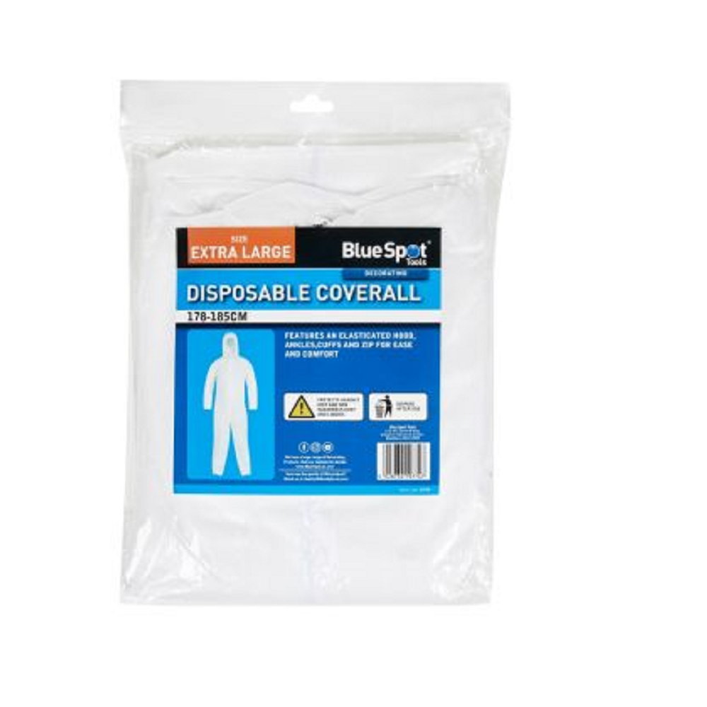 Blue Spot Tools  19774 XL Disposable Coverall  178-185CM - Premium overall from Blue Spot - Just $3.99! Shop now at W Hurst & Son (IW) Ltd