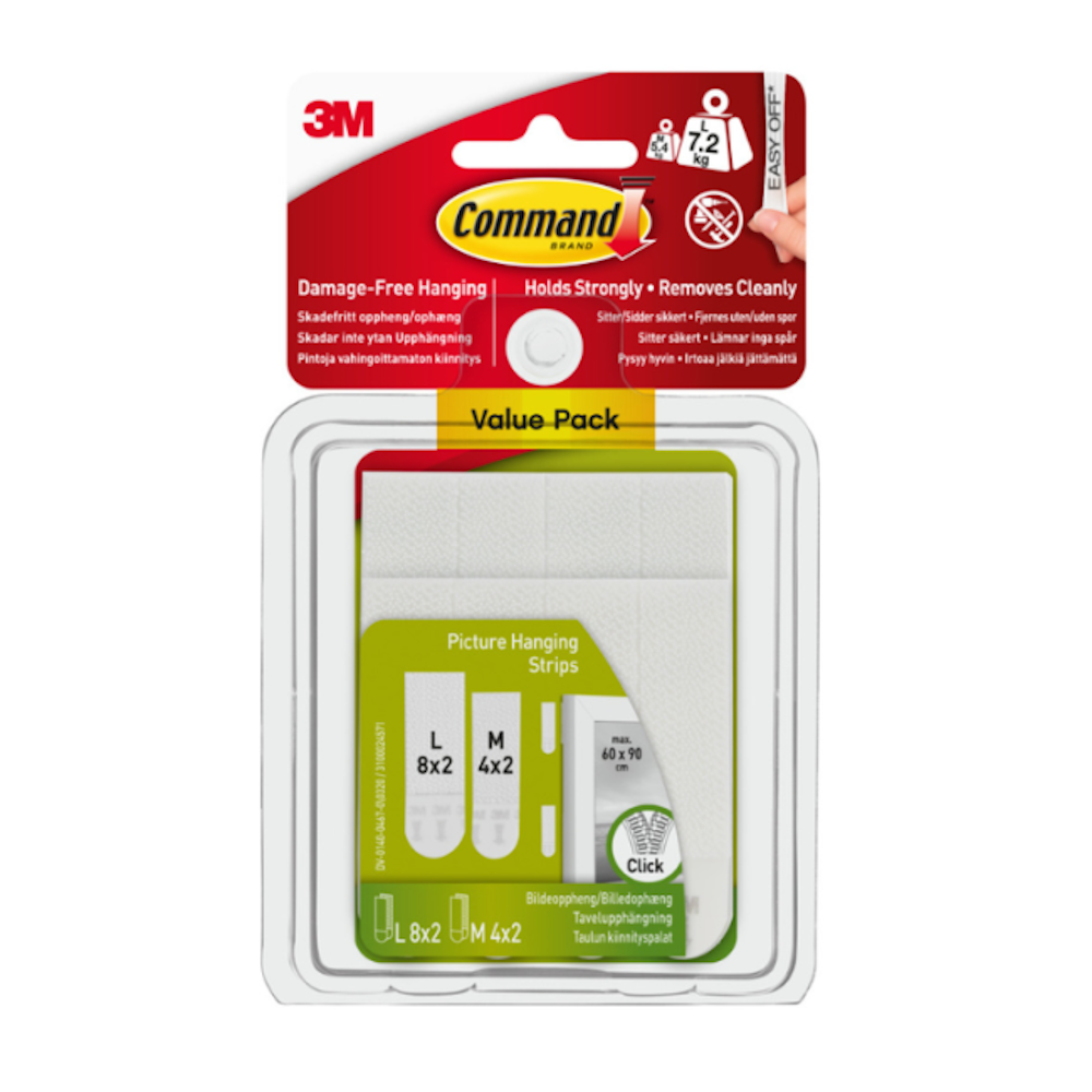 Command 17209 Picture Hanging Strips Combi Pkt12
