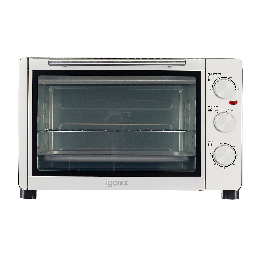 Igenix IG7131 Mini Oven 30 Litre White with 60 Minute Timer - Premium Ovens from Igenix - Just $94.99! Shop now at W Hurst & Son (IW) Ltd