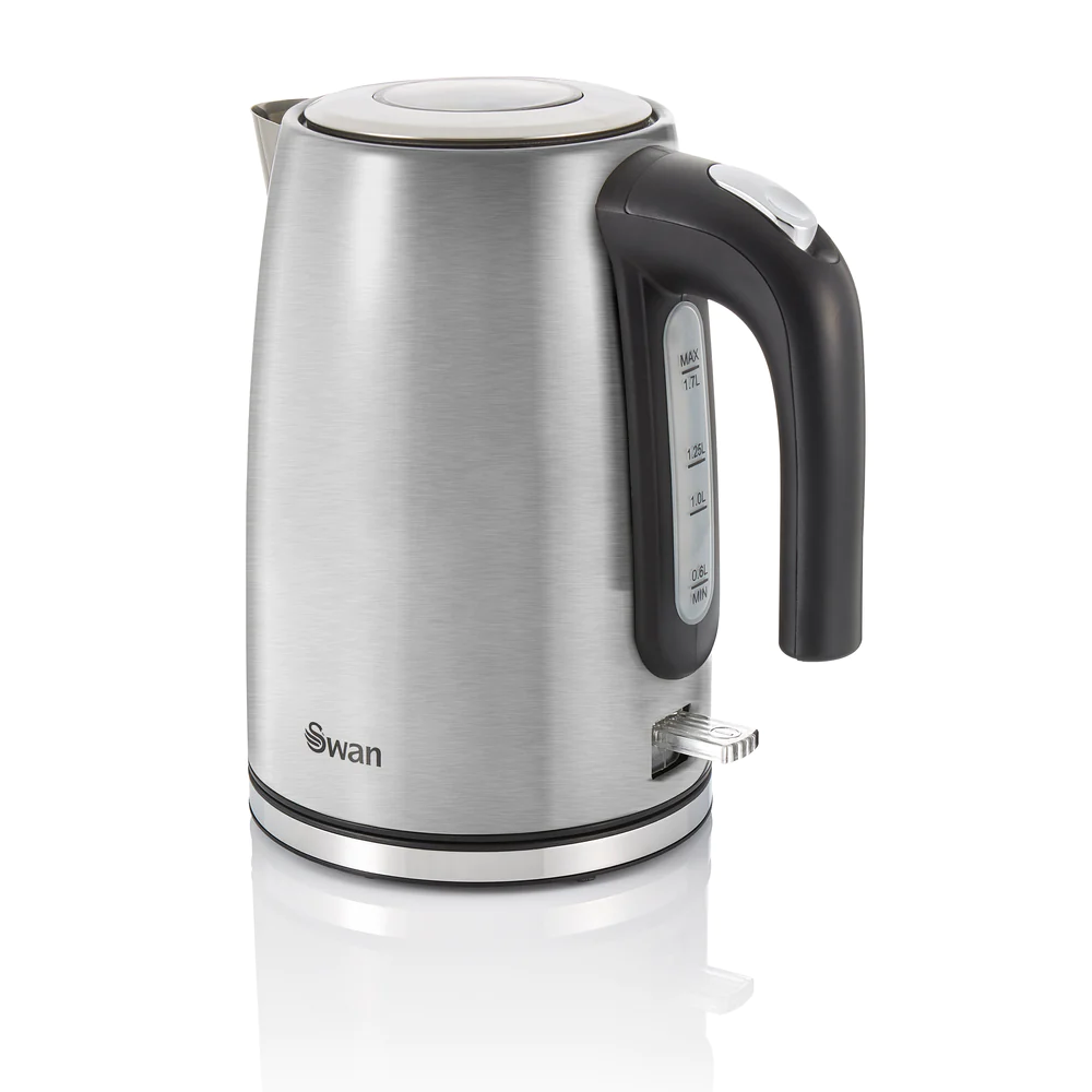 Swan SK14015N TownHouse Jug Kettle 1.7Ltr 2.2kW - Stainless Steel - Premium Electric Kettles from SWAN - Just $29.99! Shop now at W Hurst & Son (IW) Ltd