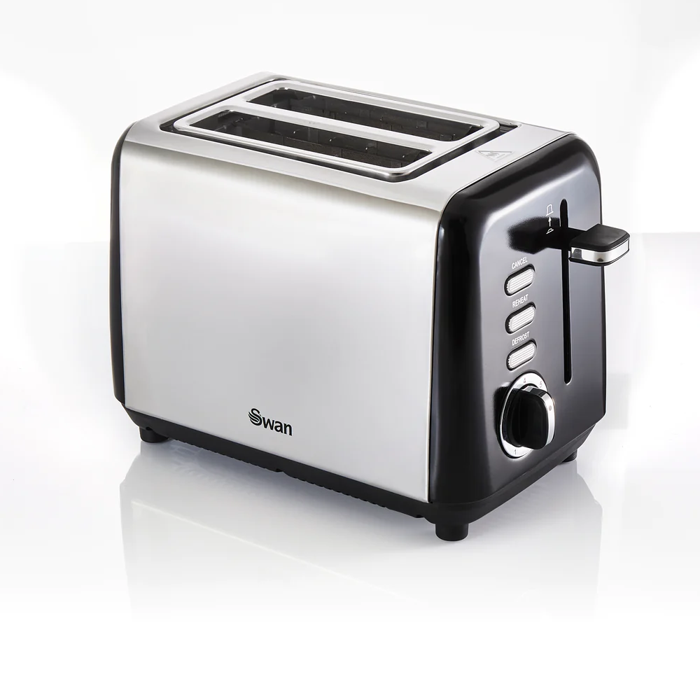 Swan ST14015BN TownHouse Toaster 2 Slice - Black - Premium Toasters from SWAN - Just $29.99! Shop now at W Hurst & Son (IW) Ltd