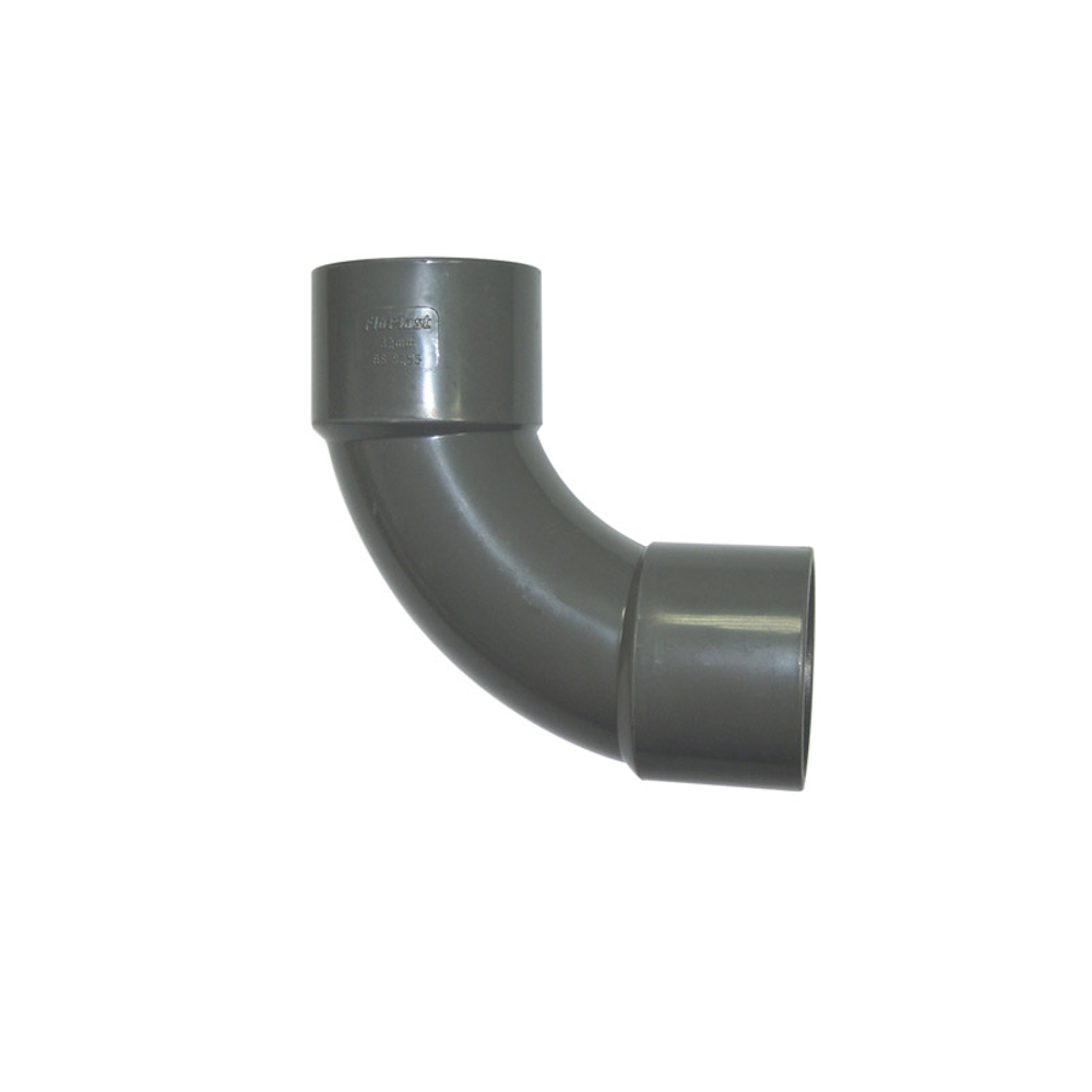 Floplast ABS Solvent Weld 92.5 Degree Bend 32mm Grey