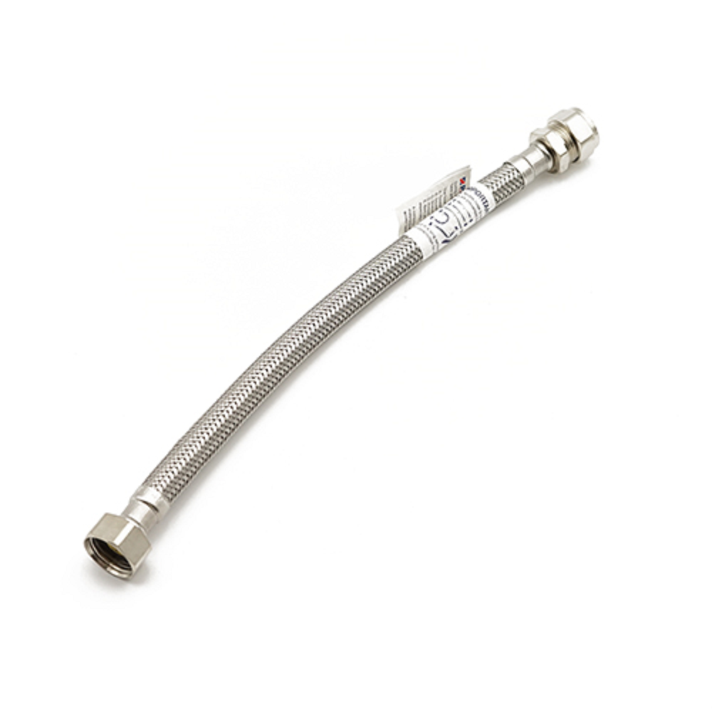 15mm x 1/2in x 300mm Flex Tap Connector - Part No. 29010020 - Premium pipe from Mueller Primaflow - Just $4! Shop now at W Hurst & Son (IW) Ltd