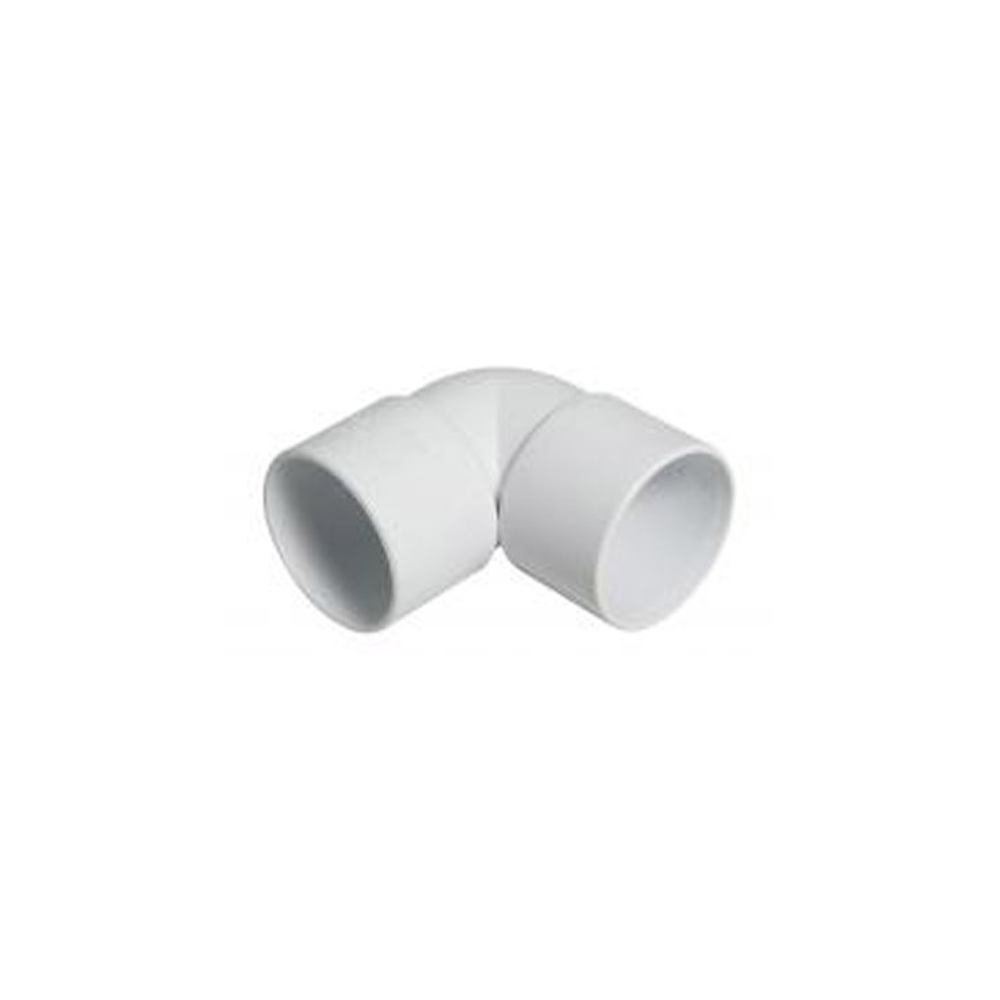 Floplast ABS Solvent Weld 90 Degree Knuckle 32mm White