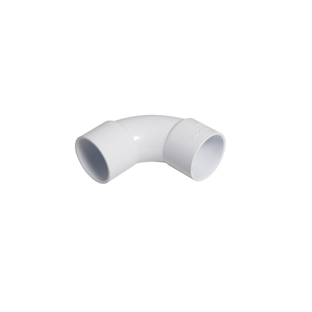 Floplast ABS Solvent Weld 92.5 Degree Bend 40mm White