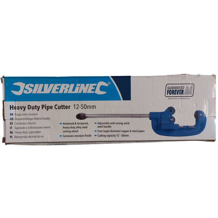 Silverline 838311 Heavy Duty Pipe Cutter 12-50mm - Premium Pipe Cutters from Silverline - Just $14.99! Shop now at W Hurst & Son (IW) Ltd
