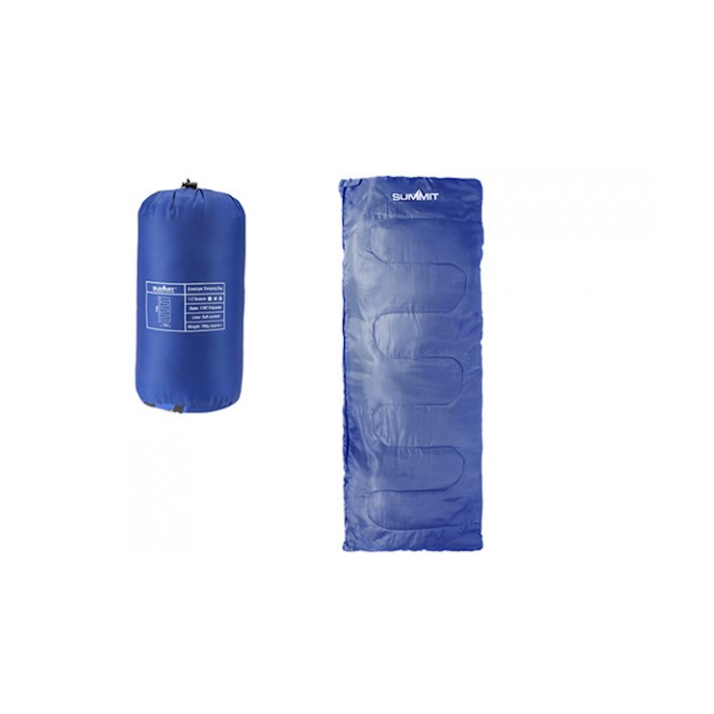 Summit 611071 Trekker Envelope Sleeping Bag Blue Colour - Single