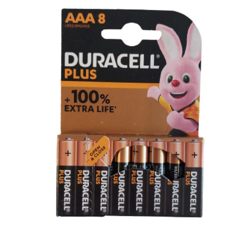 Duracell MN2400 1.5V AAA size Battery - Pack of 8 - Premium AAA Batteries from Duracell - Just $4.99! Shop now at W Hurst & Son (IW) Ltd