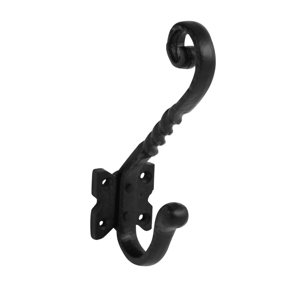 Chase F3701 Hat And Coat Hook Black