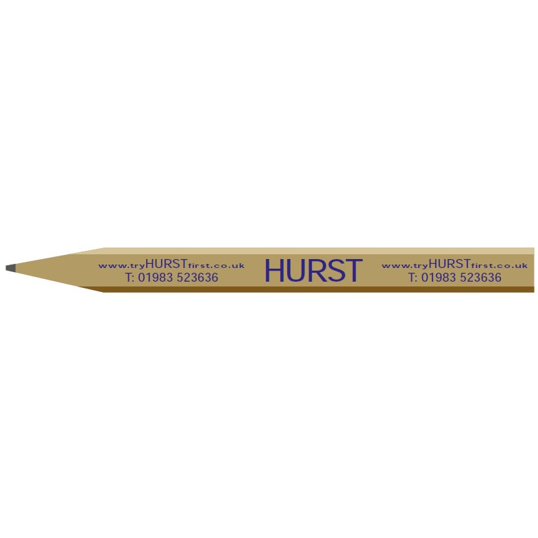 Hurst ACPWOODOB Hard Lead Carpenter Pencil - Premium Pencils / Markers from Toolbank - Just $0.95! Shop now at W Hurst & Son (IW) Ltd