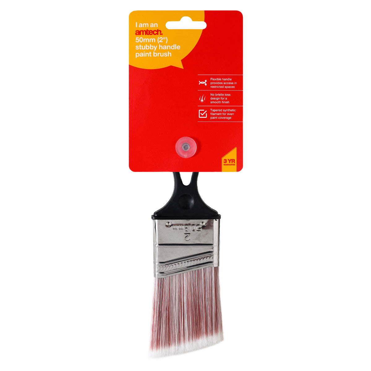 Amtech G4345 Stubby Handled Paint Brush 50mm (2") - Premium Paint Brushes from DK Tools - Just $1.99! Shop now at W Hurst & Son (IW) Ltd