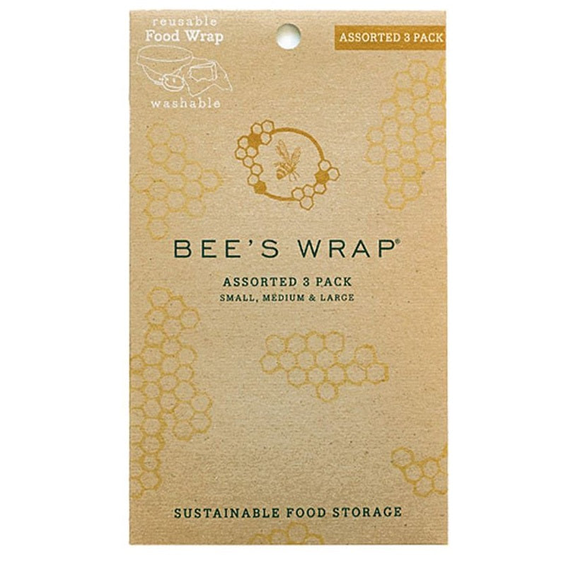Bee's Wrap 1533003 Set Of 3 Assorted Size Food Wraps - Premium Foil & Wrap from Bee's Wrap - Just $15.95! Shop now at W Hurst & Son (IW) Ltd