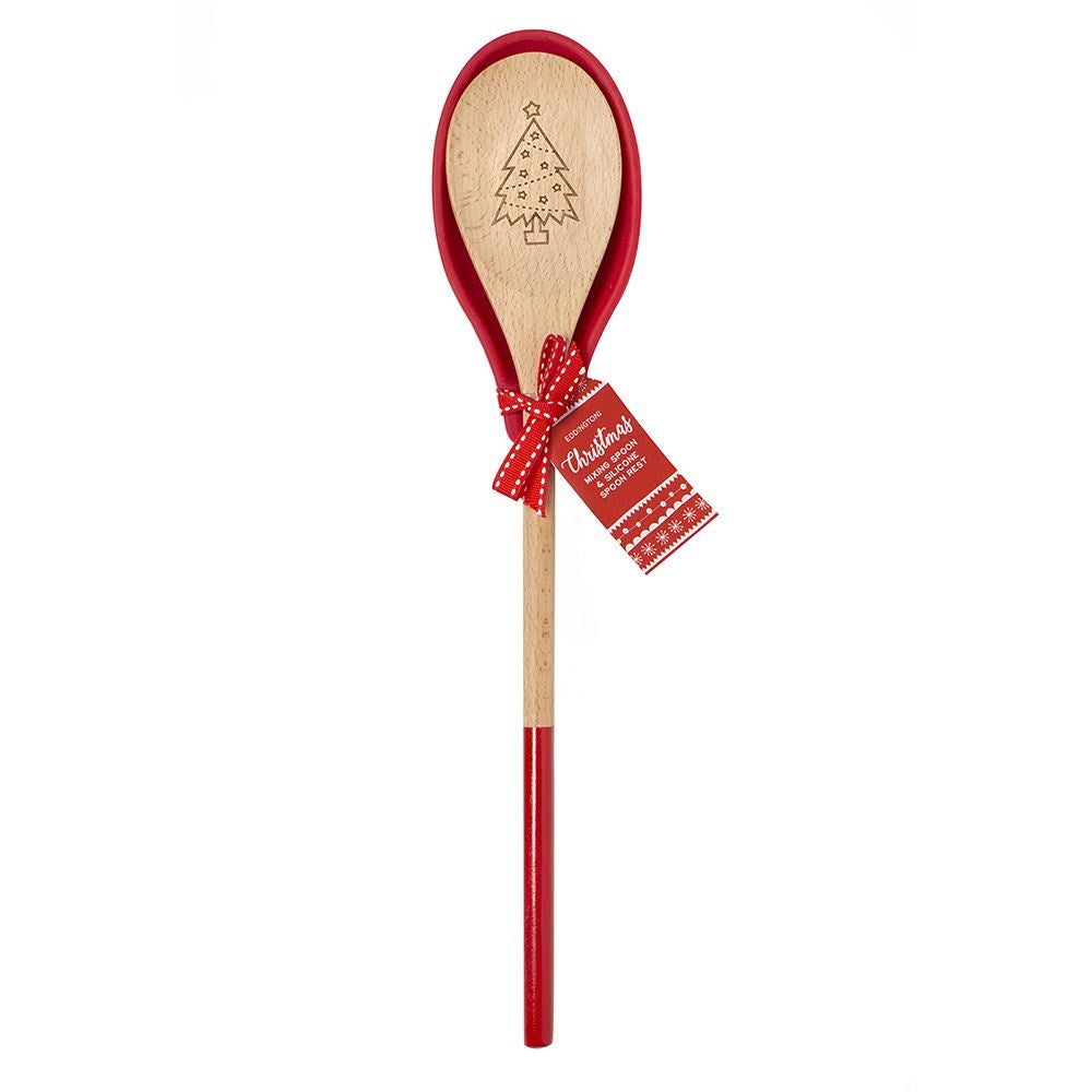 Eddingtons 882010 Christmas Mixing Spoon & Silicone Rest - Various Designs - Premium Christmas Spoons from eddingtons - Just $3.95! Shop now at W Hurst & Son (IW) Ltd