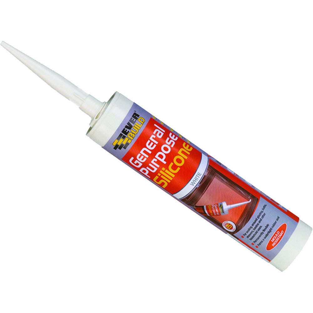 Everbuild General Purpose Silicone Cartridge - Assorted Colours - Premium Sealants from Everbuild - Just $7.99! Shop now at W Hurst & Son (IW) Ltd