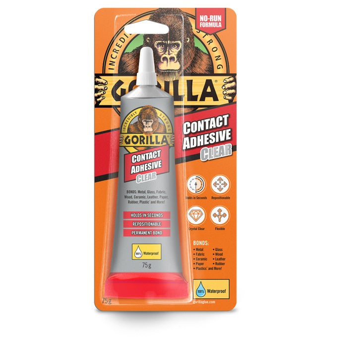 Gorilla Contact Adhesive Clear  75g - Premium Super Glue from Gorilla Glue - Just $5.99! Shop now at W Hurst & Son (IW) Ltd