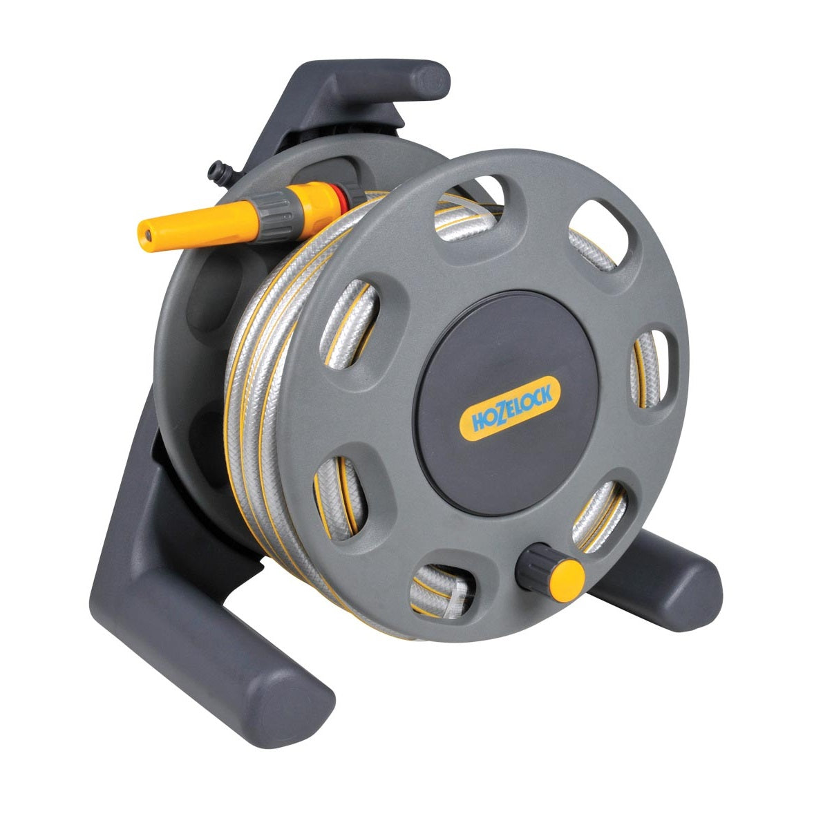 Hozelock 2412 Free Standing Hose Reel with 25Mtr Hose - Premium Garden Hoses / Reels from HOZELOCK - Just $49.99! Shop now at W Hurst & Son (IW) Ltd