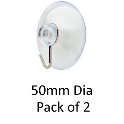 Clear Plastic Suction Hooks - Various Sizes - Premium Suction Hooks from merriway - Just $1.2! Shop now at W Hurst & Son (IW) Ltd