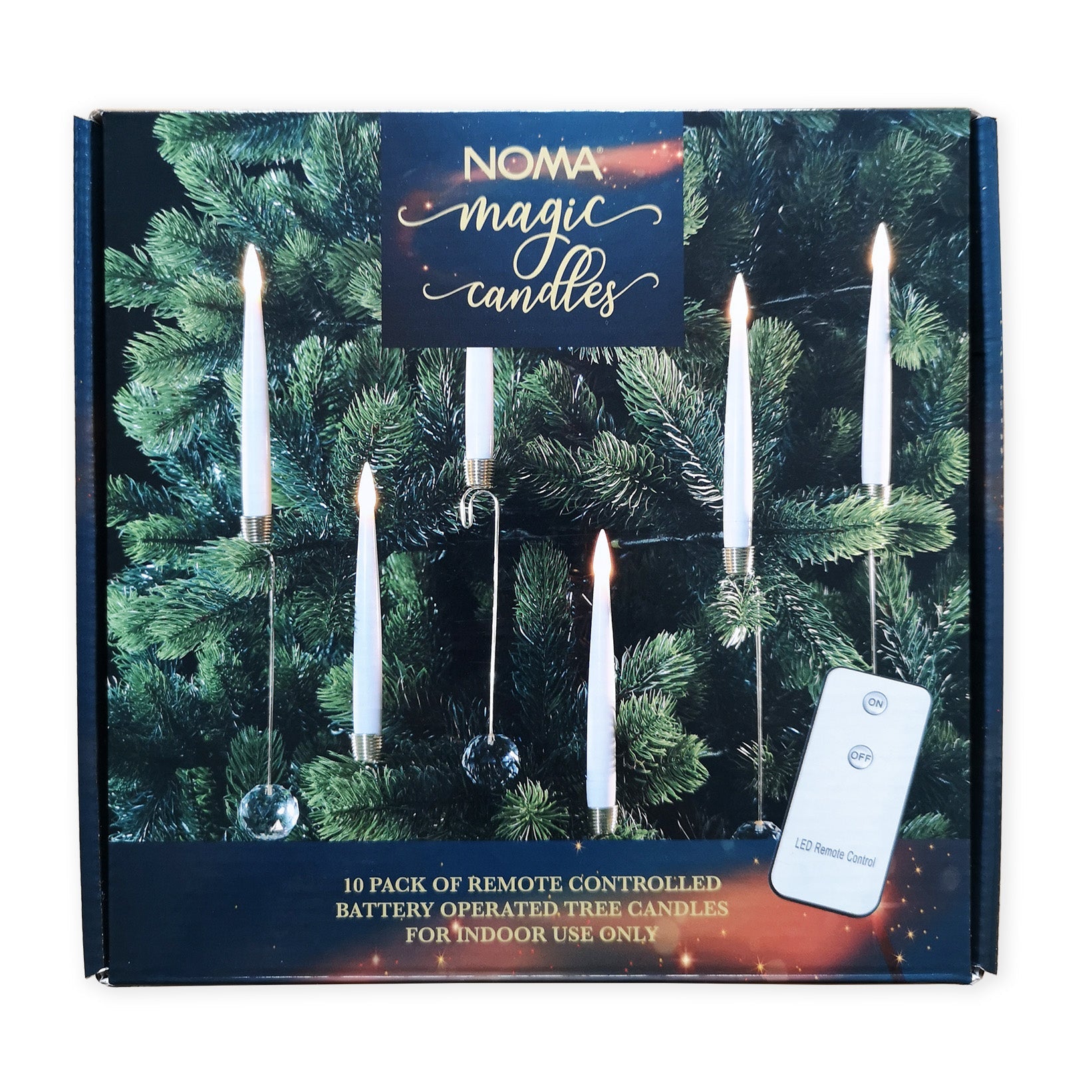 Noma 1019386 Magic Tree Candles Pack of 10 Remote Controlled - Premium Light Up Decorations from Noma - Just $29.99! Shop now at W Hurst & Son (IW) Ltd