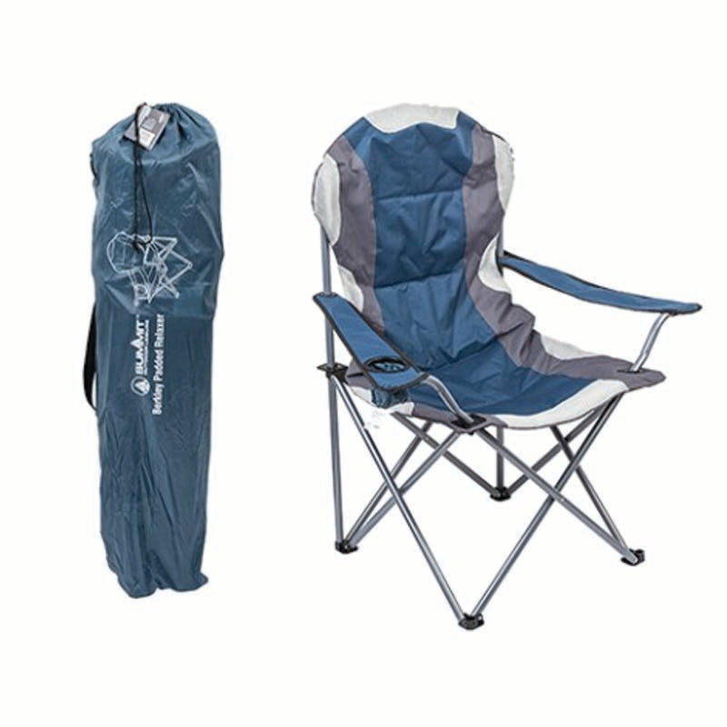 Summit 633110 Berkley Padded Relaxer Chair - Blue - Premium Folding Chairs from Summit - Just $45.00! Shop now at W Hurst & Son (IW) Ltd