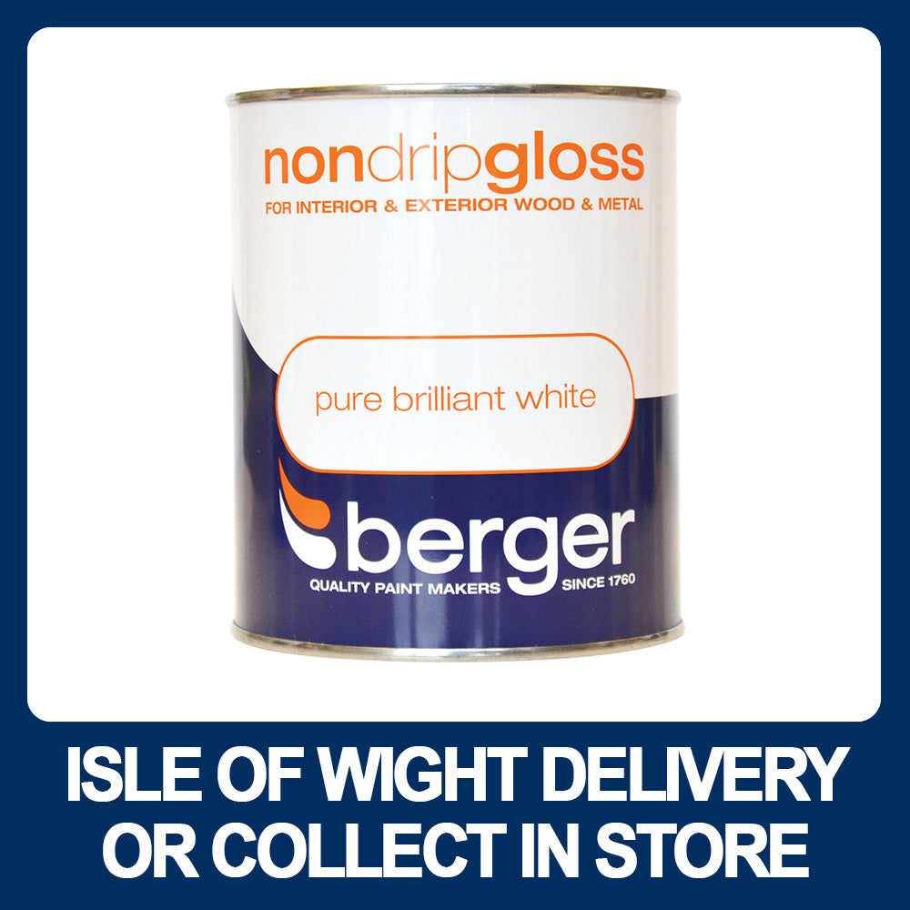 Berger Non-Drip Gloss 750ml - Various Colours - Premium Gloss from Berger - Just $10.99! Shop now at W Hurst & Son (IW) Ltd