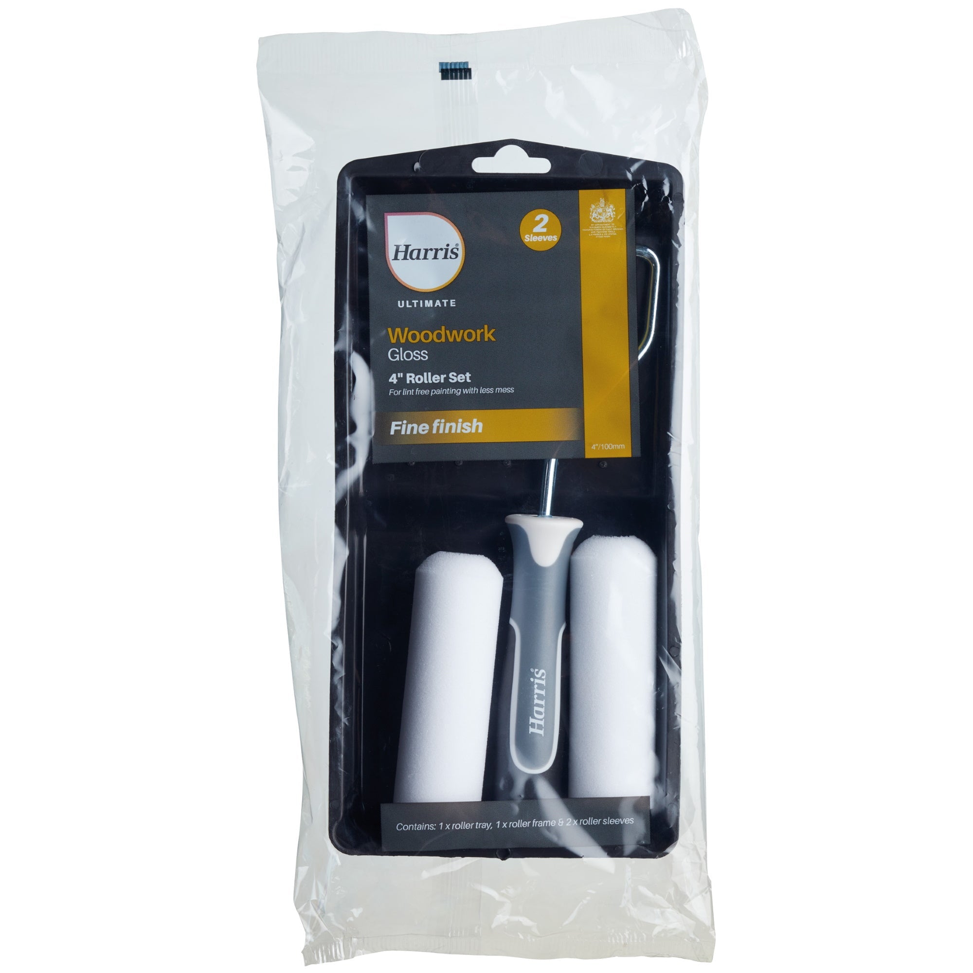 Harris Ultimate 103022202 Woodwork Gloss 4" Roller Set - Premium Rollers from HARRIS - Just $3.95! Shop now at W Hurst & Son (IW) Ltd