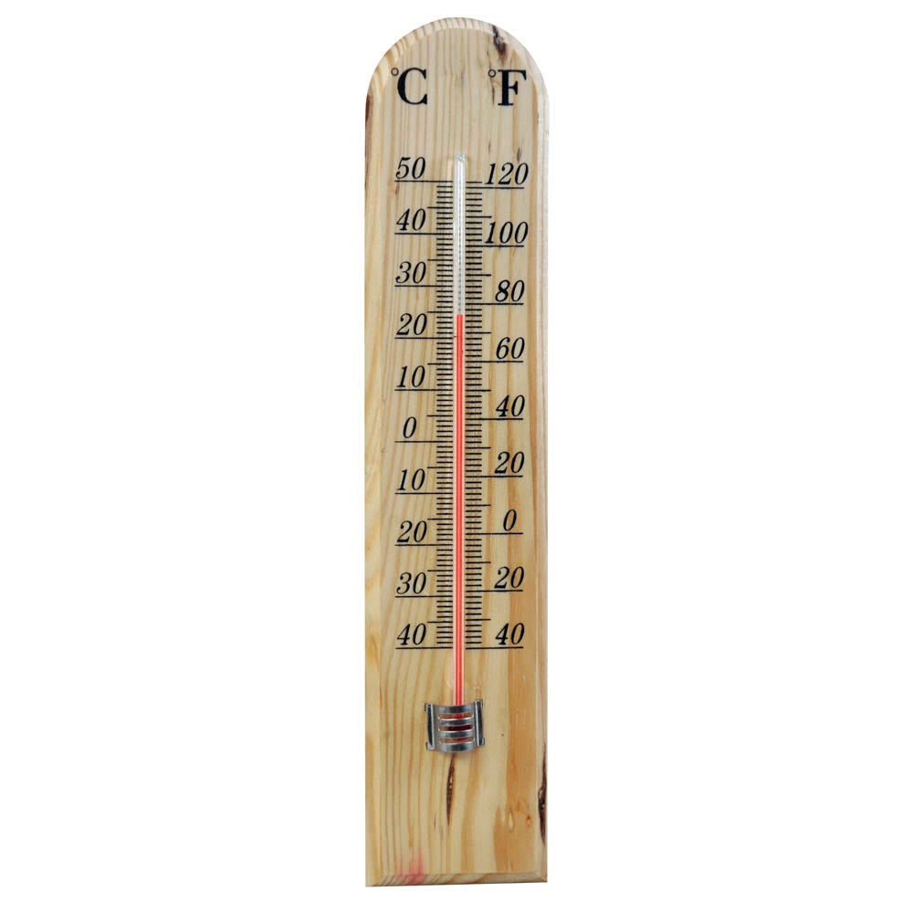 Shedmates GSTH02 Traditional Wooden Thermometer - Premium Thermometers from Bonnington Plastics - Just $1.99! Shop now at W Hurst & Son (IW) Ltd