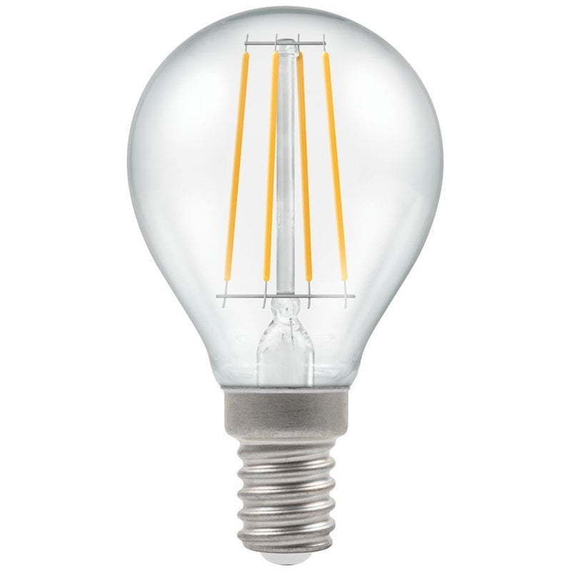 Crompton SES LED Filament Round 5 Watt Warm White Clear - Premium B from CROMPTON - Just $4.3! Shop now at W Hurst & Son (IW) Ltd