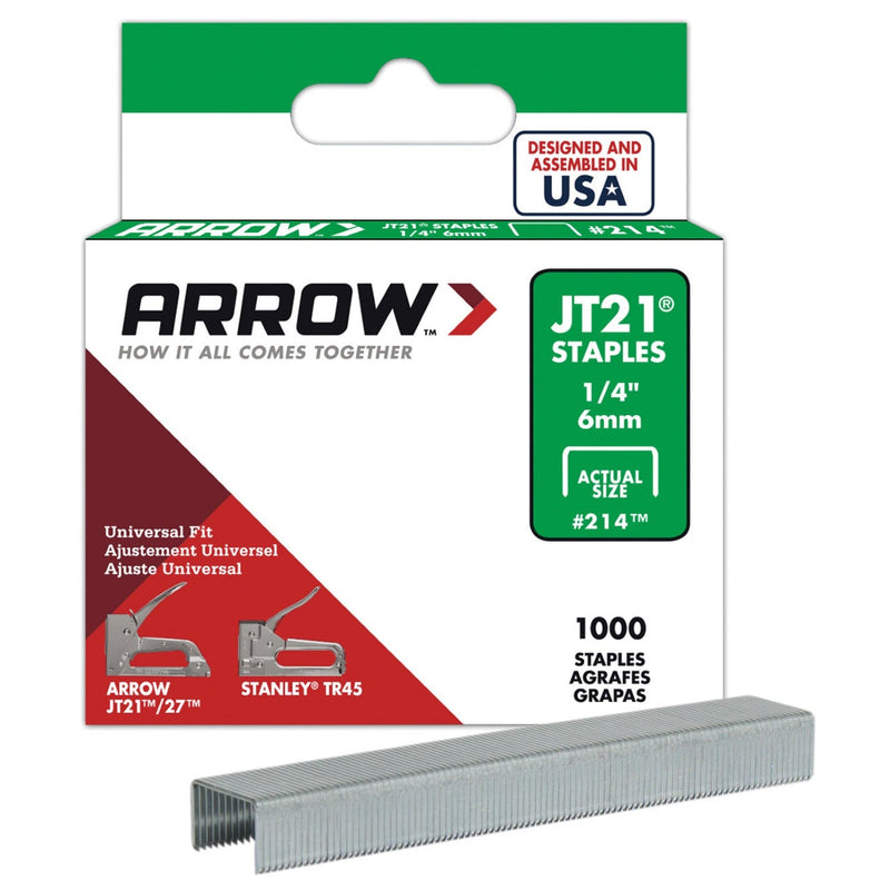 Arrow J21 Staples Pkt1000 Various Sizes Buy Staple Guns from Arrow  Fasteners2.60 – W Hurst  Son (IW) Ltd