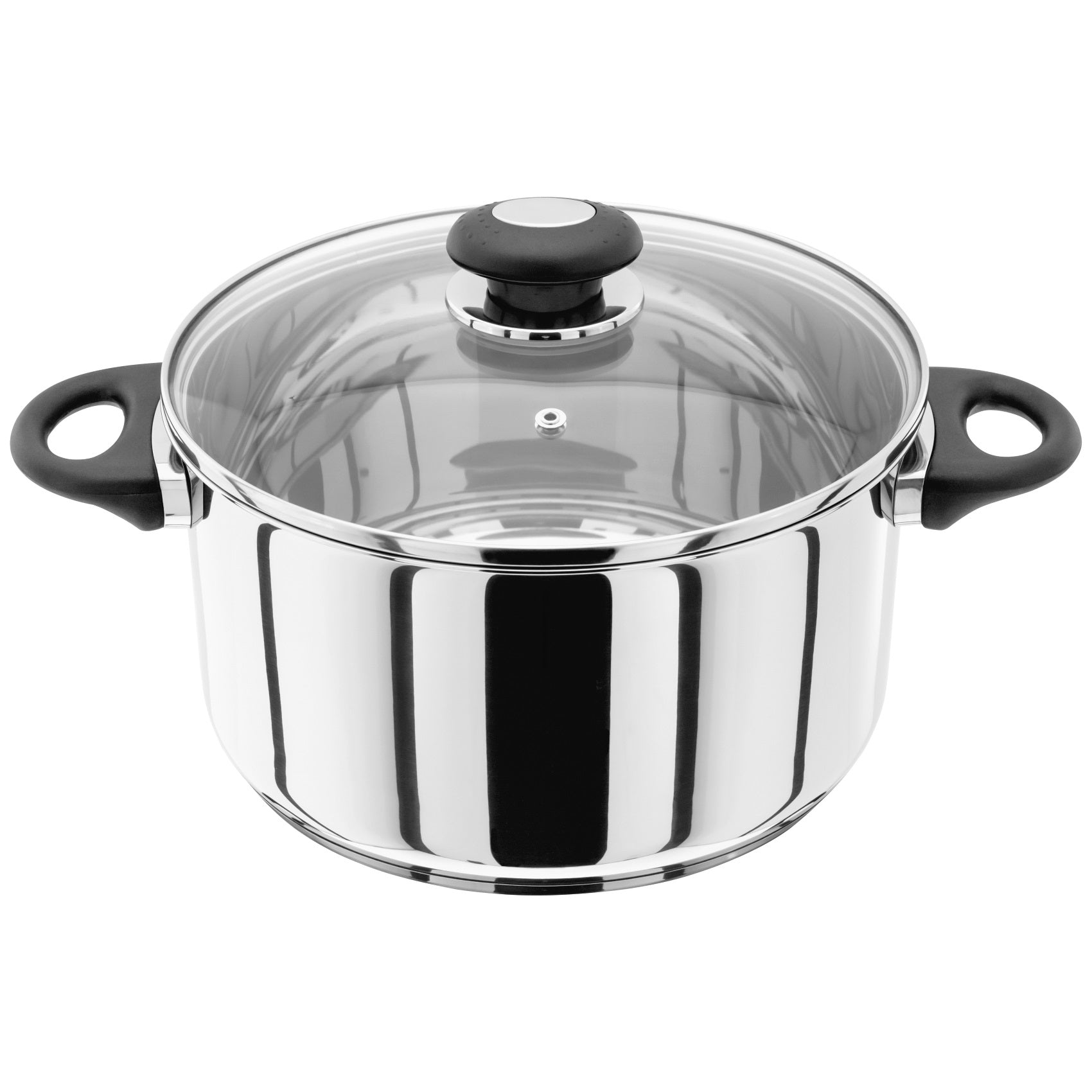 Judge Basics HP37 Casserole 24cm / 4.3Ltr with Glass Lid - Premium Stockpots / Casseroles from Horwoods - Just $41.99! Shop now at W Hurst & Son (IW) Ltd