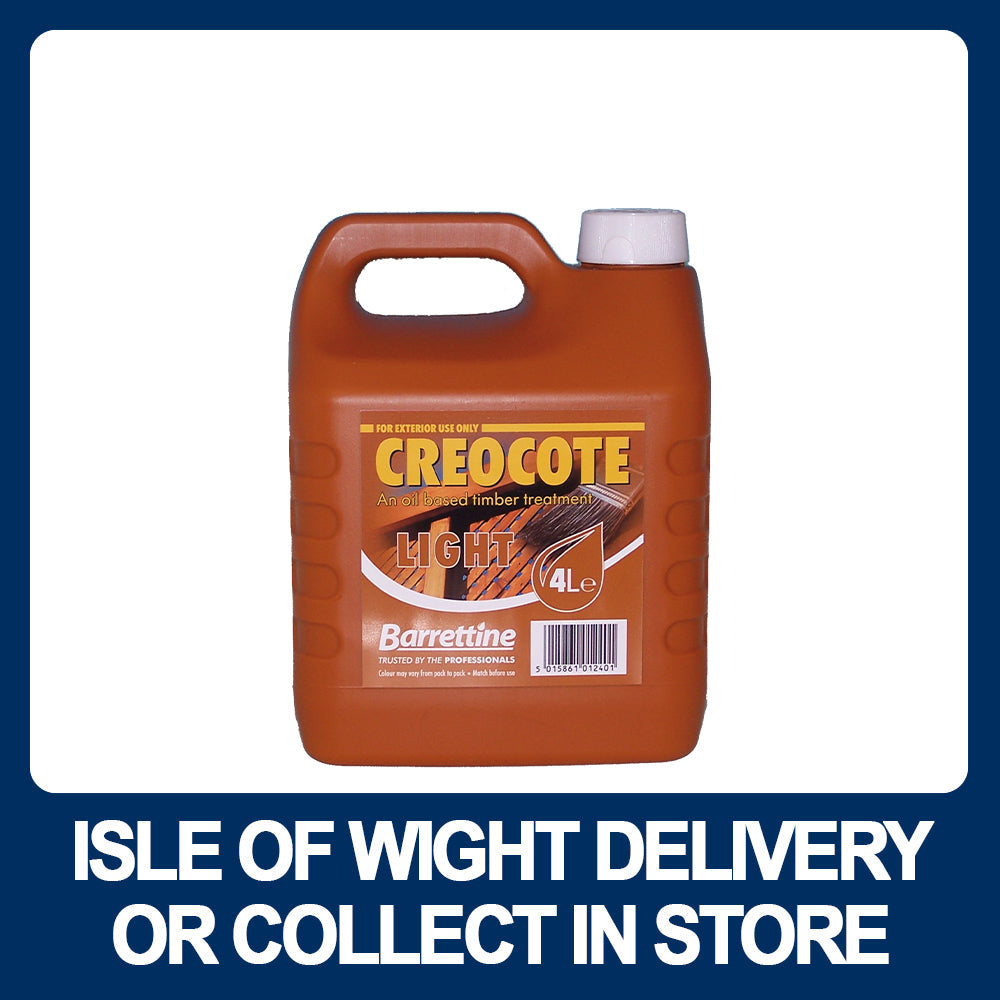 Bartoline Creosolve / Creocote 4 Ltr - Various Colours - Premium Outdoor Wood Stains from BARRETTINE - Just $11.99! Shop now at W Hurst & Son (IW) Ltd