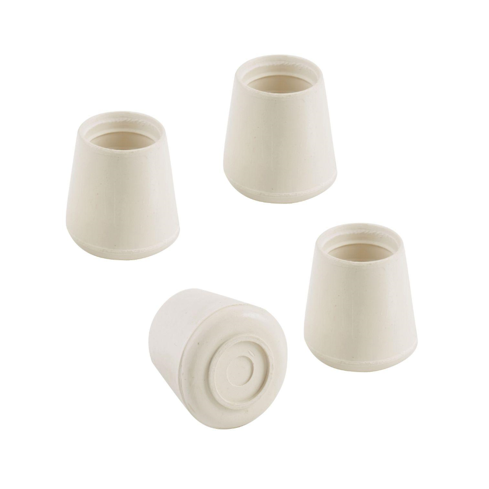 Basics by Select 31925 Rubber Leg Tips White Pkt4 19mm Buy Castors from Select Hardware3.00 W Hurst Son IW Ltd