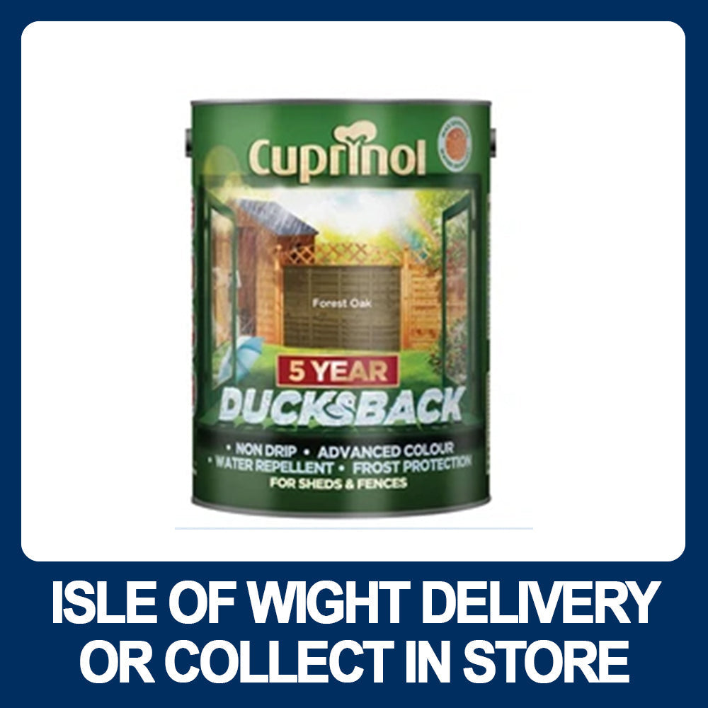 Cuprinol 5 Year Ducksback Shed & Fence 5 Litre - Various Colours - Premium Outdoor Wood Paints from Cuprinol - Just $18.5! Shop now at W Hurst & Son (IW) Ltd