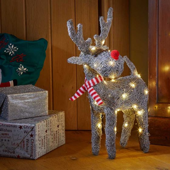 Three Kings 2532013 Sparkly Comet 80 LED Reindeer - 79cm Large - Premium Light Up Decorations from Premier Decorations - Just $42.95! Shop now at W Hurst & Son (IW) Ltd