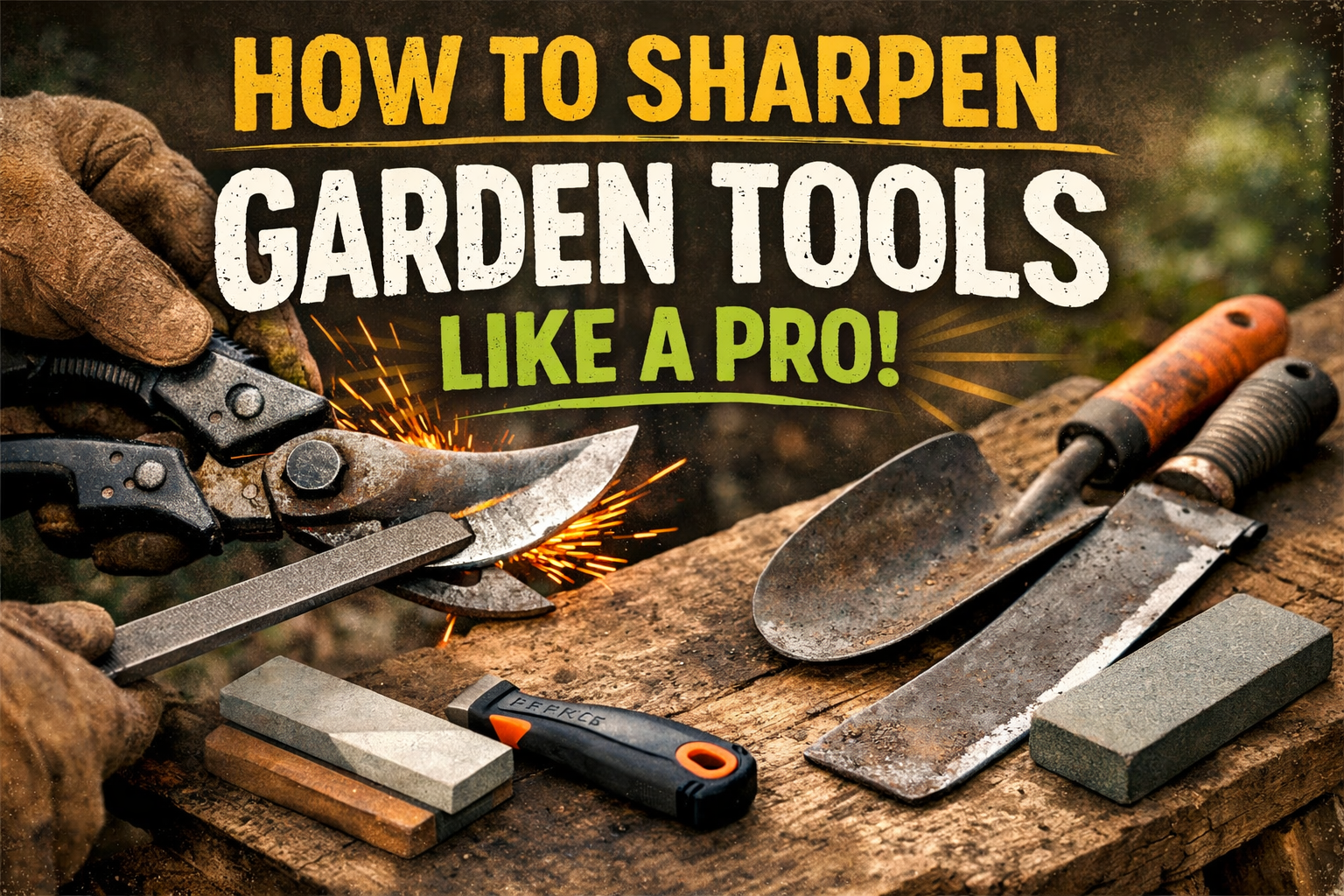 How to Sharpen Garden Tools Like a Pro