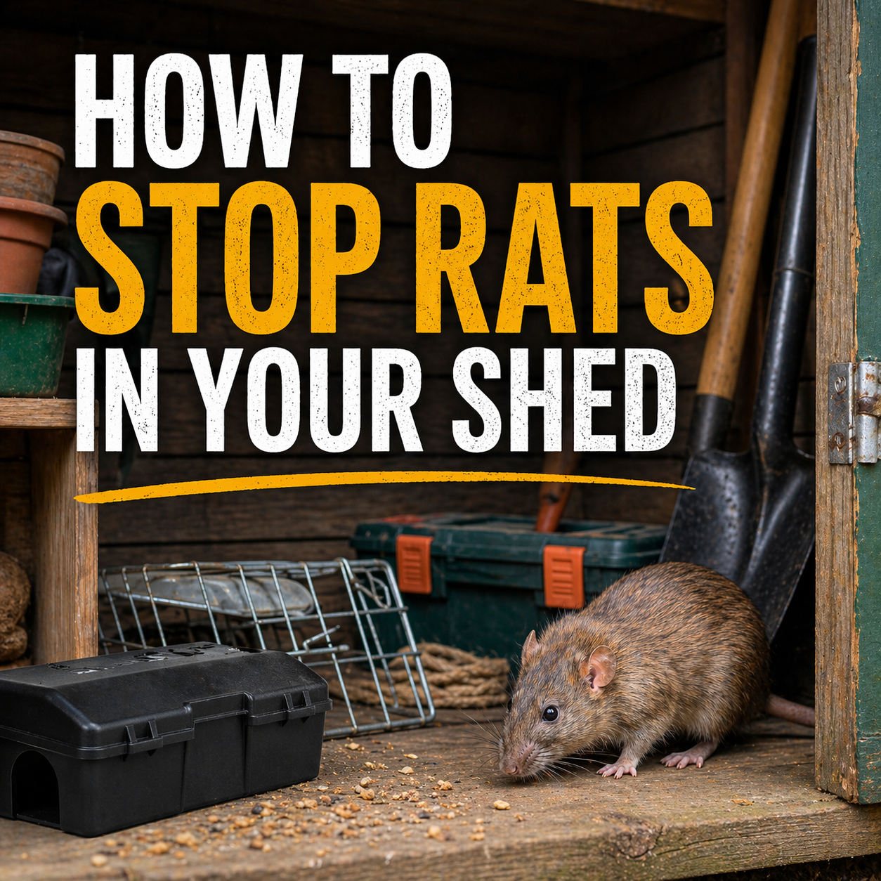 How to Stop Rats in Your Shed (What Actually Works Long-Term)