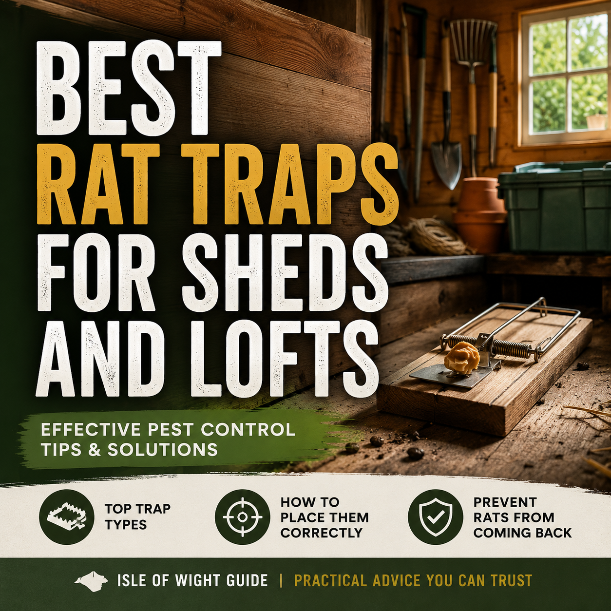 Best Rat Traps for Sheds and Lofts (Isle of Wight Guide)