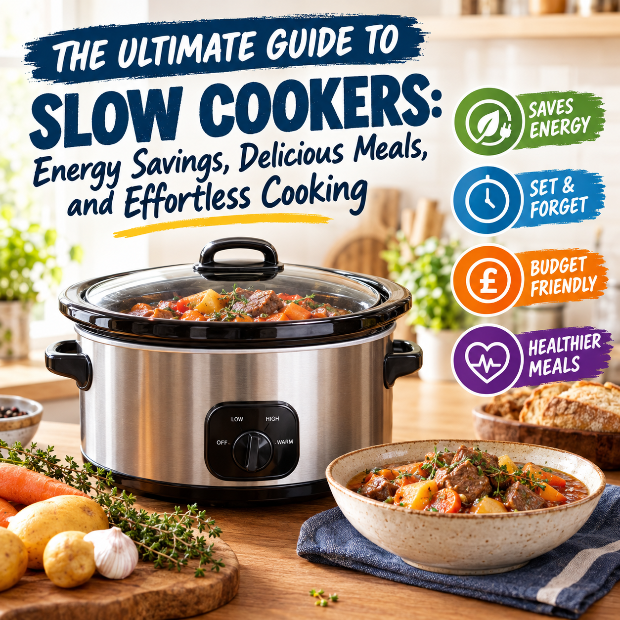 The Ultimate Guide to Slow Cookers: Energy Savings, Delicious Meals, and Effortless Cooking