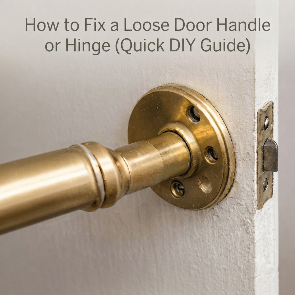 How to Fix a Loose Door Handle or Hinge (Quick DIY Guide)