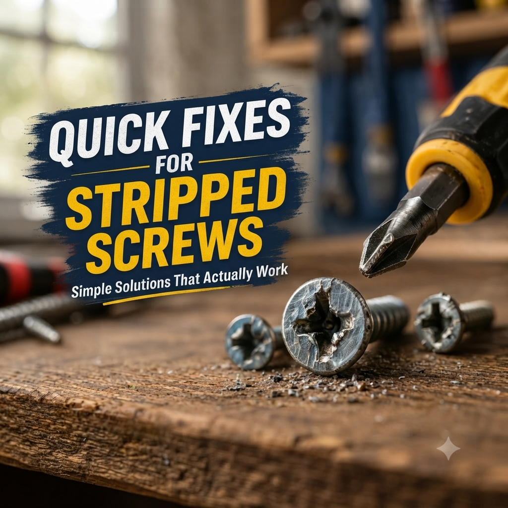 Quick Fixes for Stripped Screws (That Actually Work)