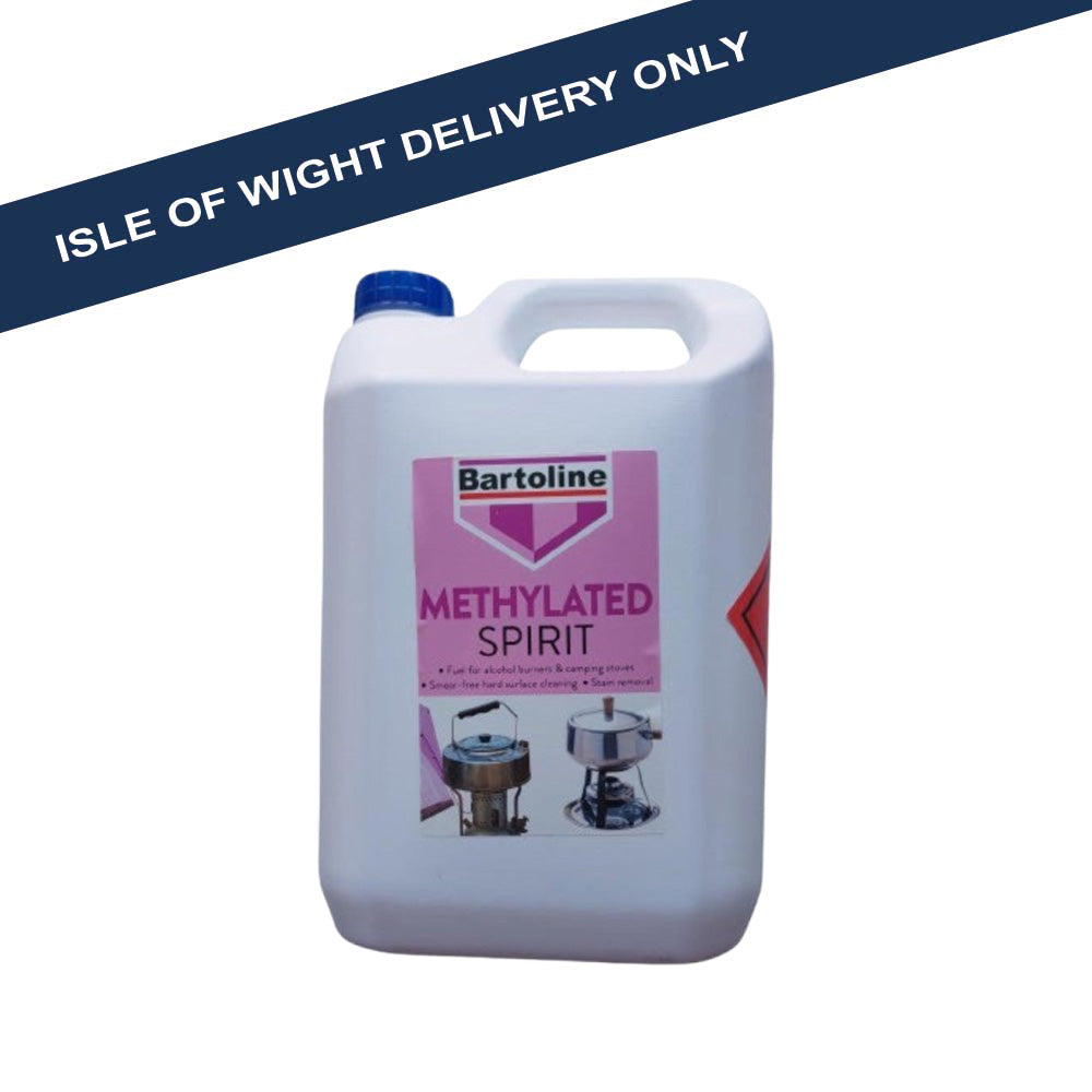 ** Bartoline 55590010 Methylated Spirit 5Ltr Surface Cleaners Bartoline Bartoline Brand_Bartoline Clean It Cleaning & Preparation Collections_White Spirit Etc. Decorating iowonly Jul23 Mark.Williams Not Google Product Type_Surface Cleaners White Spirit Etc.