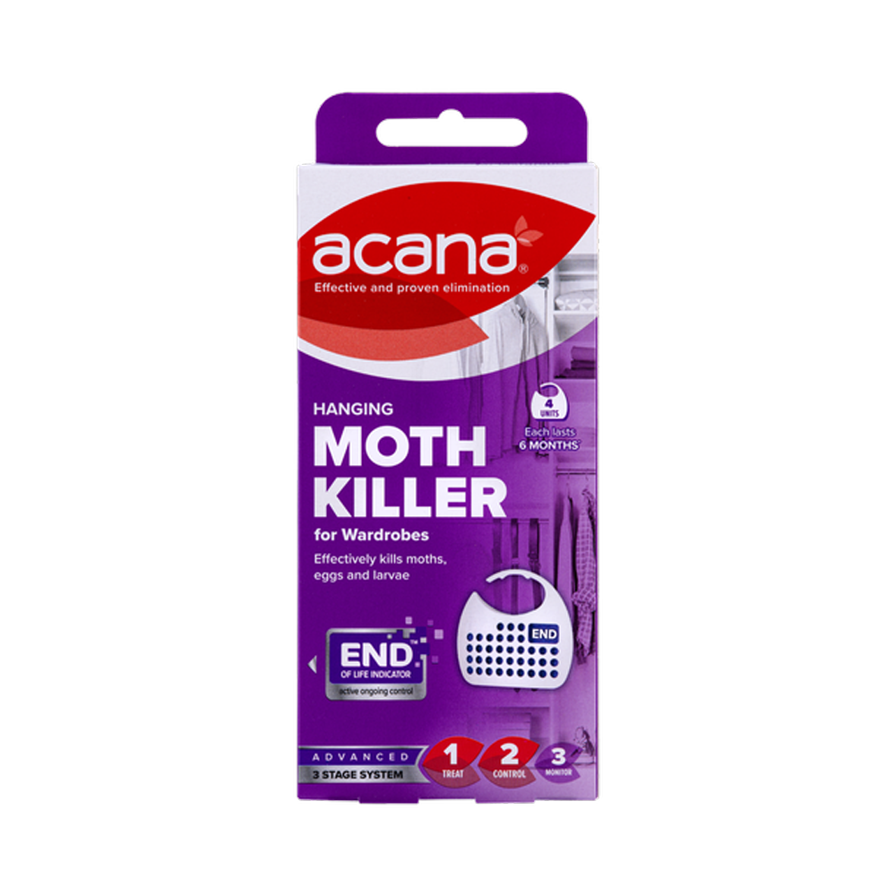 Acana 1322 Hanging Moth Killer and Freshener 4pk