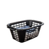 Addis 40L Rectangular Laundry Basket – Black - 505606 Laundry Baskets Addis ADDIS Bathroomsense Brand_Addis CarlR Collections_Laundry Feb22 Google Product Home Housewares Kitchensense Laundry Product Type_Laundry Baskets