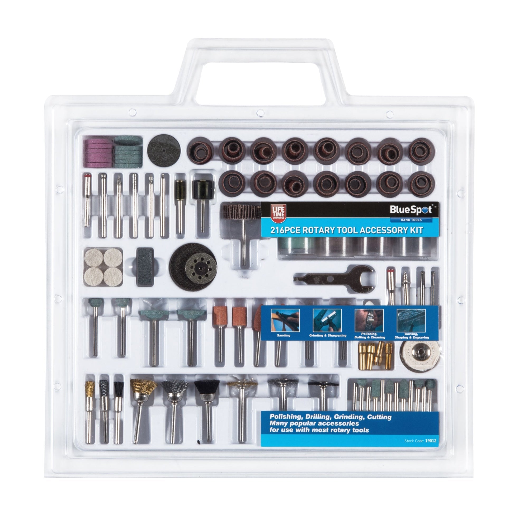 BlueSpot 19012 216 PCE Rotary Tool Accessory Set - Premium Torque Wrenches from BLue spot - Just $15.95! Shop now at W Hurst & Son (IW) Ltd