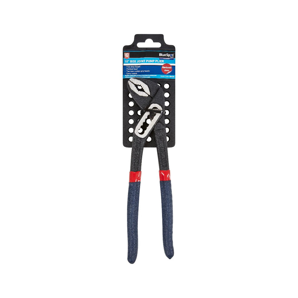 250mm (10") Box Joint Water Pump Plier - 06436 Water Pump Pliers Blue Spot Tools Bluespot CarlR Collections_Pliers and Cutters Jul25 Pliers Pliers & Cutters Product Type_Water Pump Pliers
