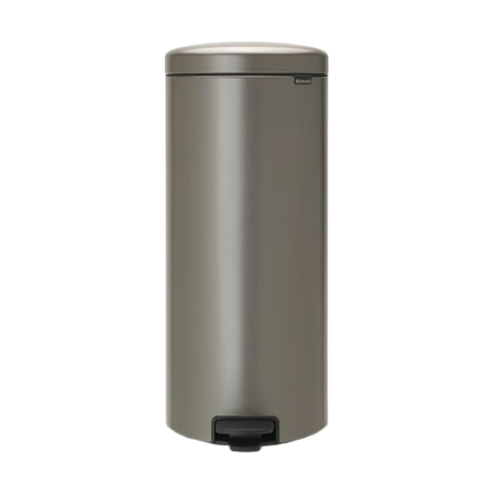 BRABANTIA 11.44.41 New Icon Pedal Bin 30Ltr Platinum Bins Brabantia (UK) Ltd (direct) Bins & Bin Liners Brabantia Brand_Brabantia CarlR Collections_Bins / Bin Liners Feb25 free delivery Pedal Bins Product Type_Bins Product Type_Food Bins