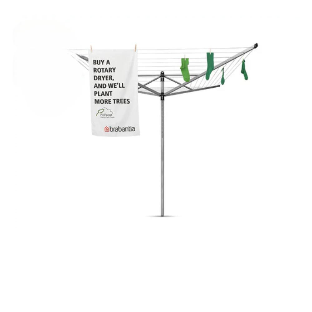 Brabantia 310942 Lift O Matic Rotary Line 4 ARM 50M Rotary Clothes Lines W Hurst & Son (IW) Ltd Brand_Brabantia Clothes Lines Collections_Laundry free delivery iowonly Laundry Not Google Product Type_Rotary Clothes Lines Restricted