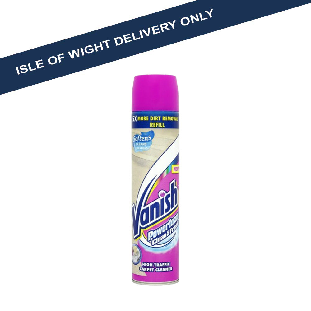 ** Vanish Powerfoam High Traffic Carpet Cleaner 600ml Carpet / Floor Cleaning Vanish Brand_Vanish Cleaning Consumables Collections_Cleaning Consumables iowonly Not Google Product Type_Carpet / Floor Cleaning Stax Vanish Wilsons