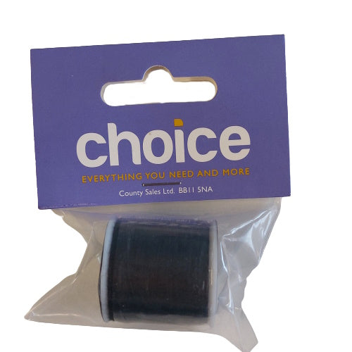 Choice C52420 Polyester Sewing Thread 91Mtrs - Black - Premium Housewares from Choice - Just $0.95! Shop now at W Hurst & Son (IW) Ltd